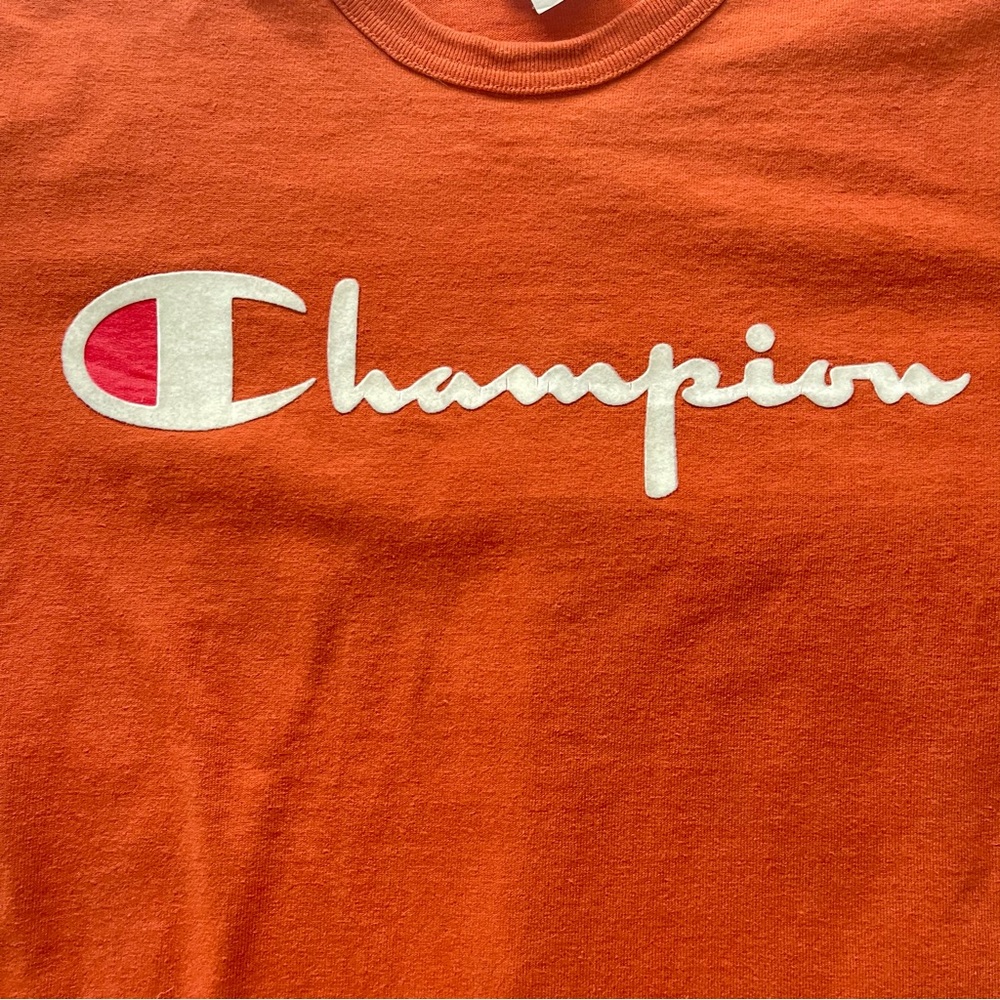 Champion Heavy Weight Tee in Burnt Orange Size Small 100% Cotton